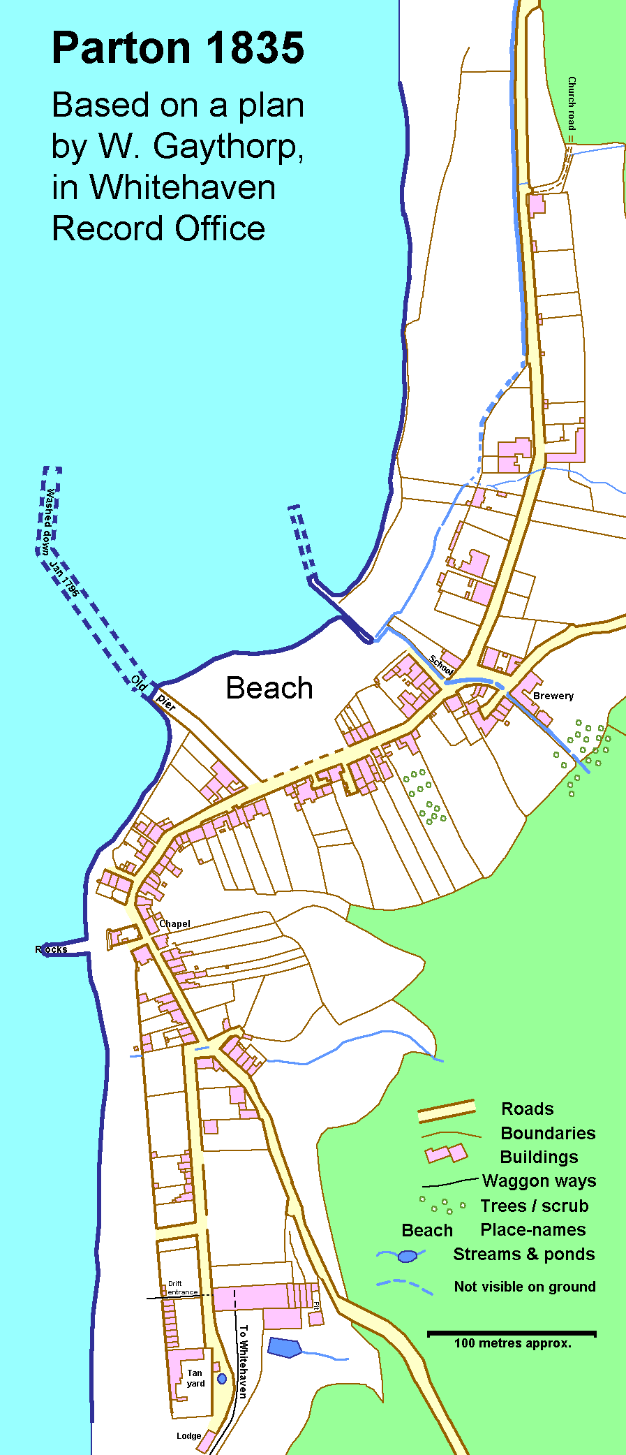 Simplified from the original plan, which includes garden paths etc.
